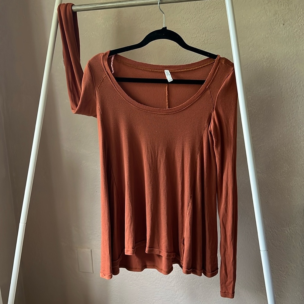 Free People Burnt Orange top